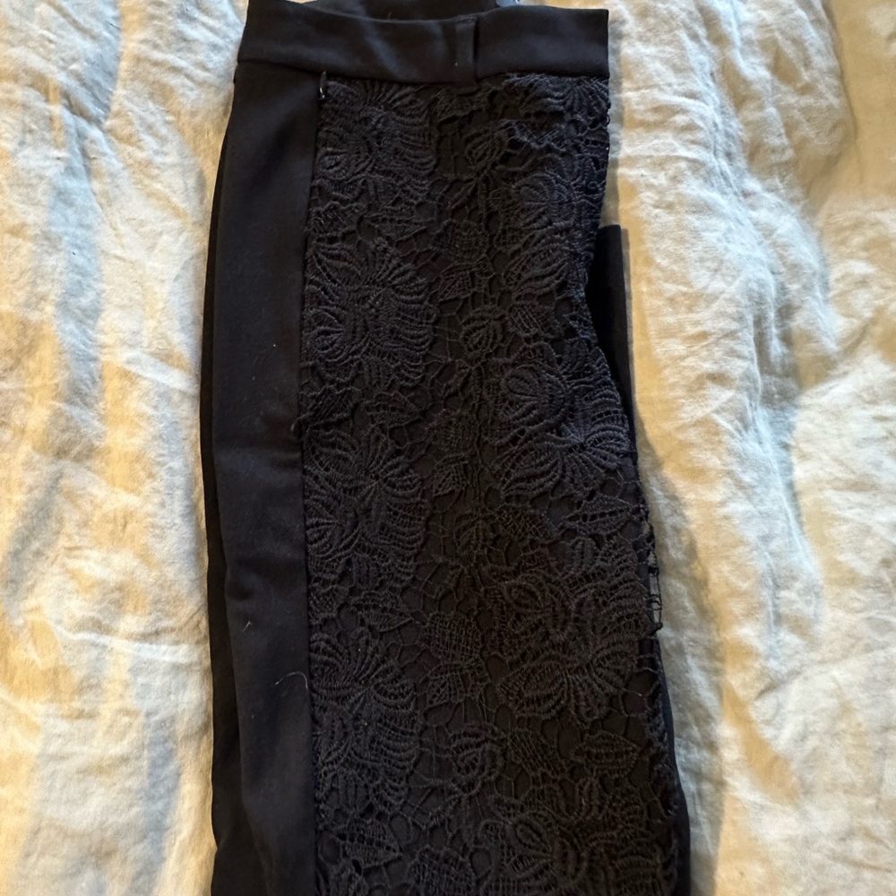 White House Black Market Black Lace Pants
